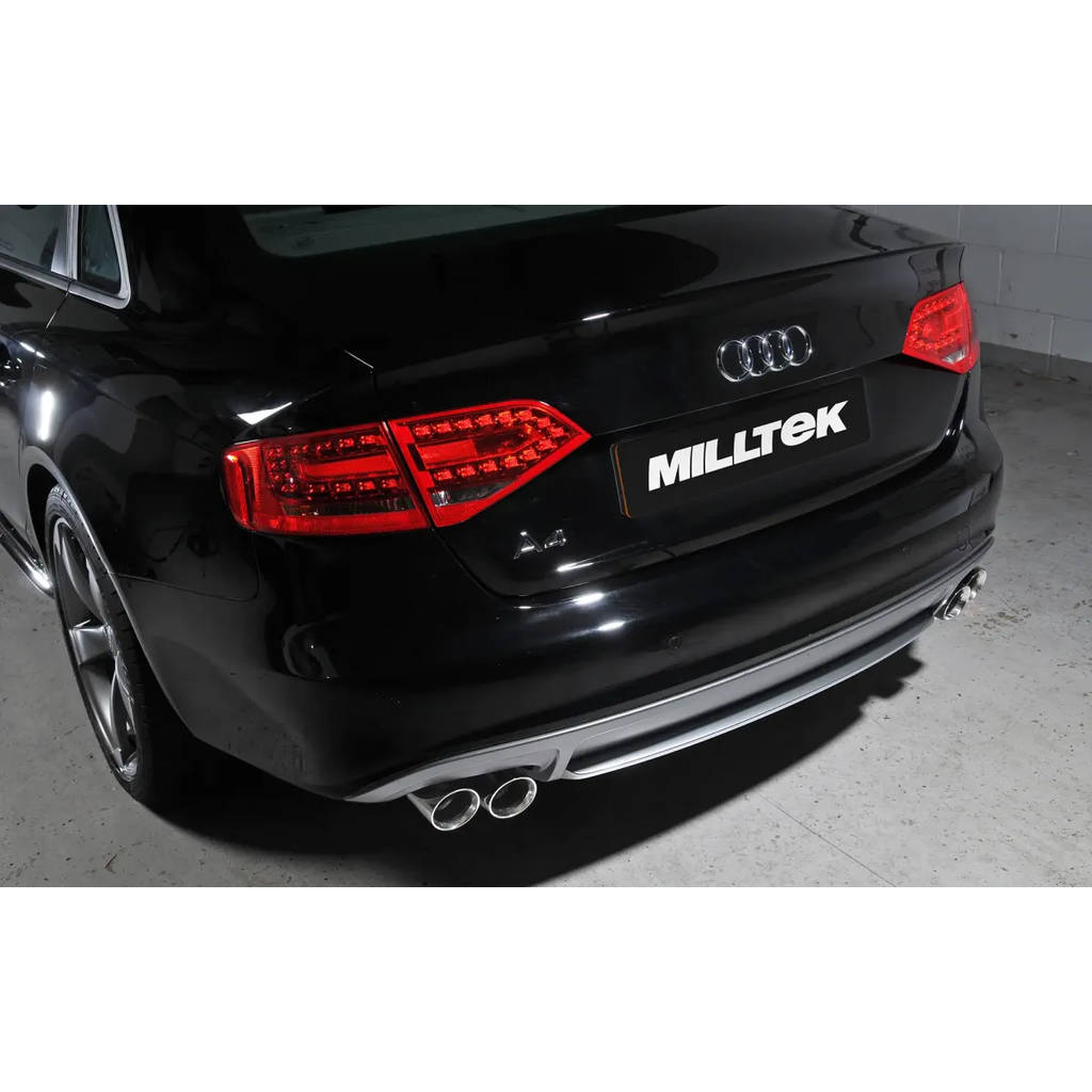 MILLTEK SSXAU299 Кат-бек Twin 80mm GT80 для AUDI A4 2.0 TDi B8 140PS/177PS 2WD Saloon and Avant (S Photo-2 