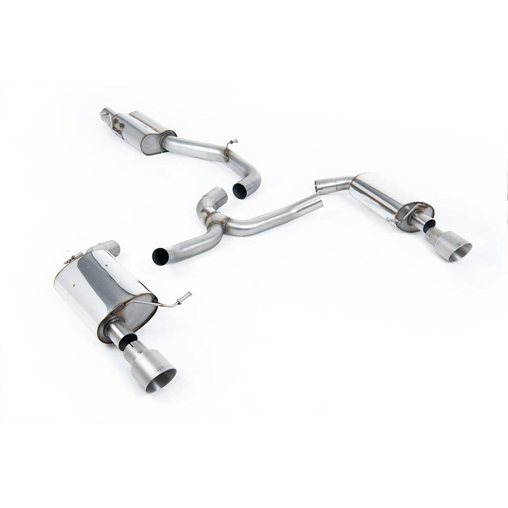 MILLTEK SSXVW445 Кат-бек Dual 100mm GT100 для VW Golf Mk7 2.0 TFSI Photo-0 