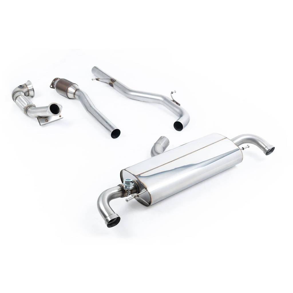 MILLTEK SSXAU250 Turbo-back including Hi-Flow Sports Cat для AUDI TT Mk2 TT RS Coupé 2.5 L TFSI quatt Photo-0 