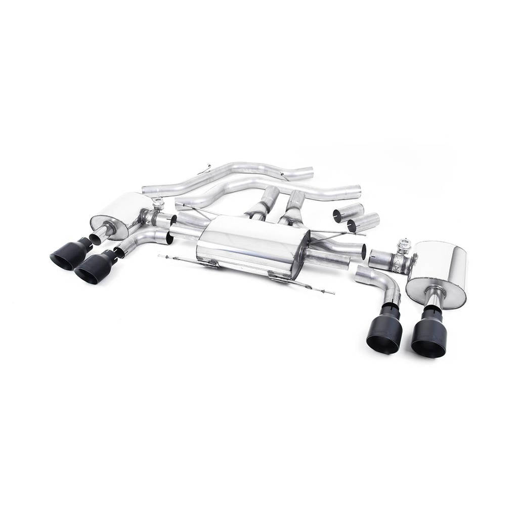 MILLTEK SSXAR13 Front Pipe-back Quad 100mm GT100 ECA для ALFA ROMEO ROMEO Giulia Quadrifoglio 2.9 V6 Bi-Tu Photo-0 