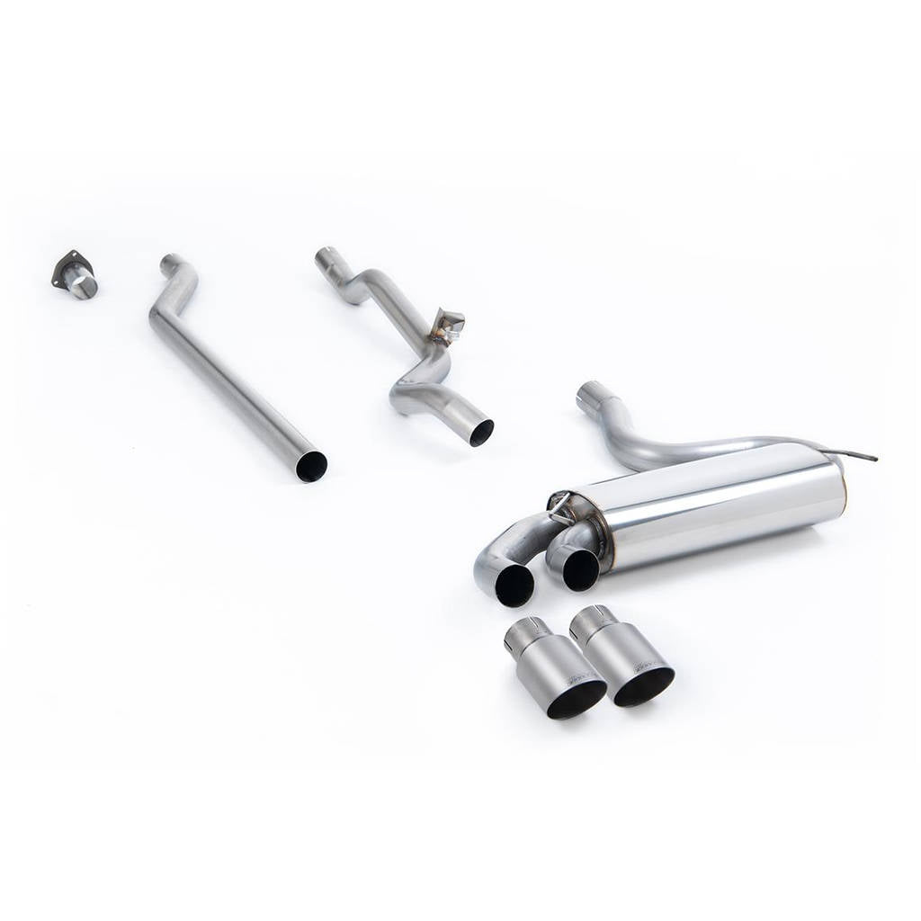 MILLTEK MCXAU112 Downpipe-back Twin 90mm GT90 для AUDI Coupe UR quattro 20V Turbo Photo-0 