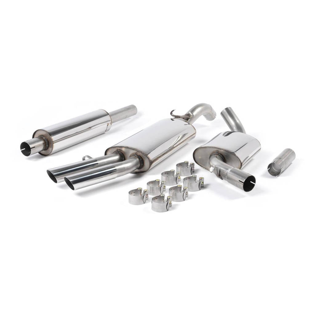 MILLTEK MCXVW202 Front Pipe-back Polished для VW Golf Mk2 GTI 8v Photo-0 