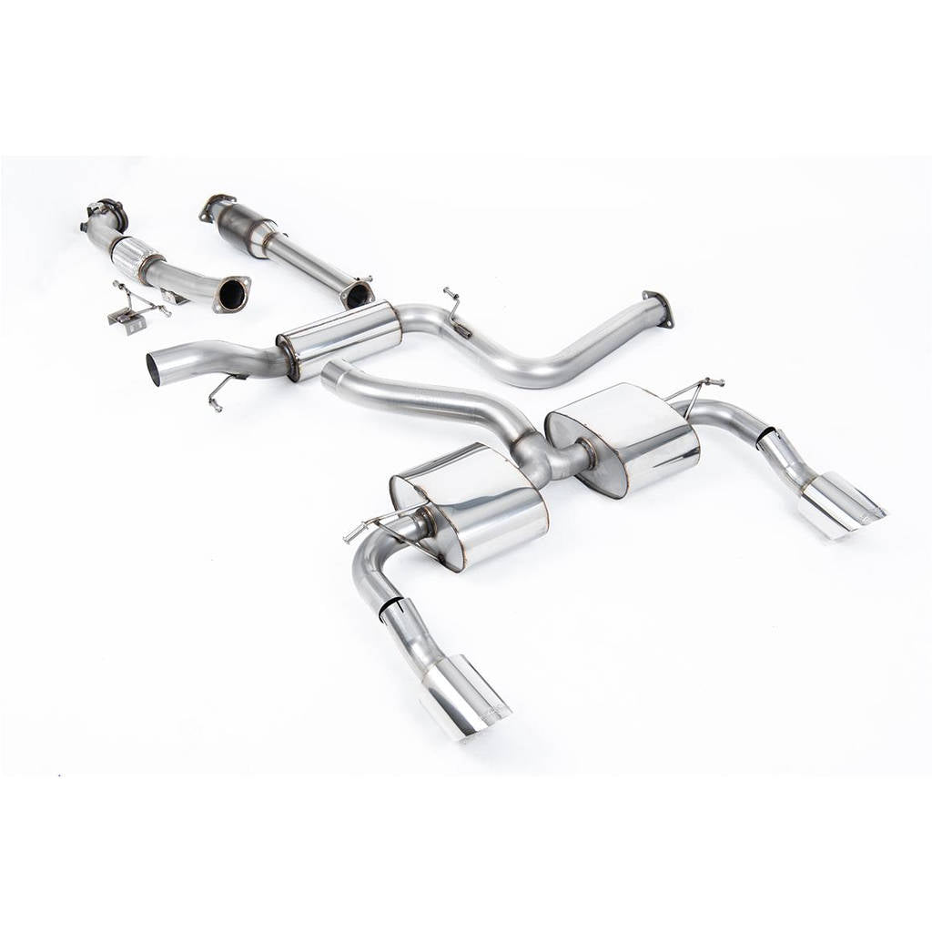 MILLTEK SSXFD071 Turbo-back including Hi-Flow Sports Cat Dual DTM для FORD Focus MK2 RS 2.5 T 305PS Photo-0 