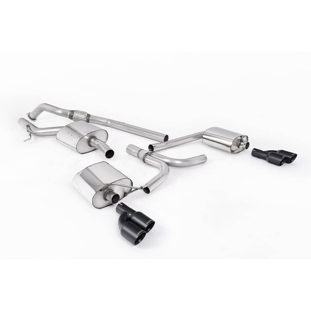 MILLTEK SSXAU665 кат-Бек Twin 80mm GT для AUDI A4 2.0 TFSI S line b8 (2WD and quattro Tiptronic-onl Photo-0 