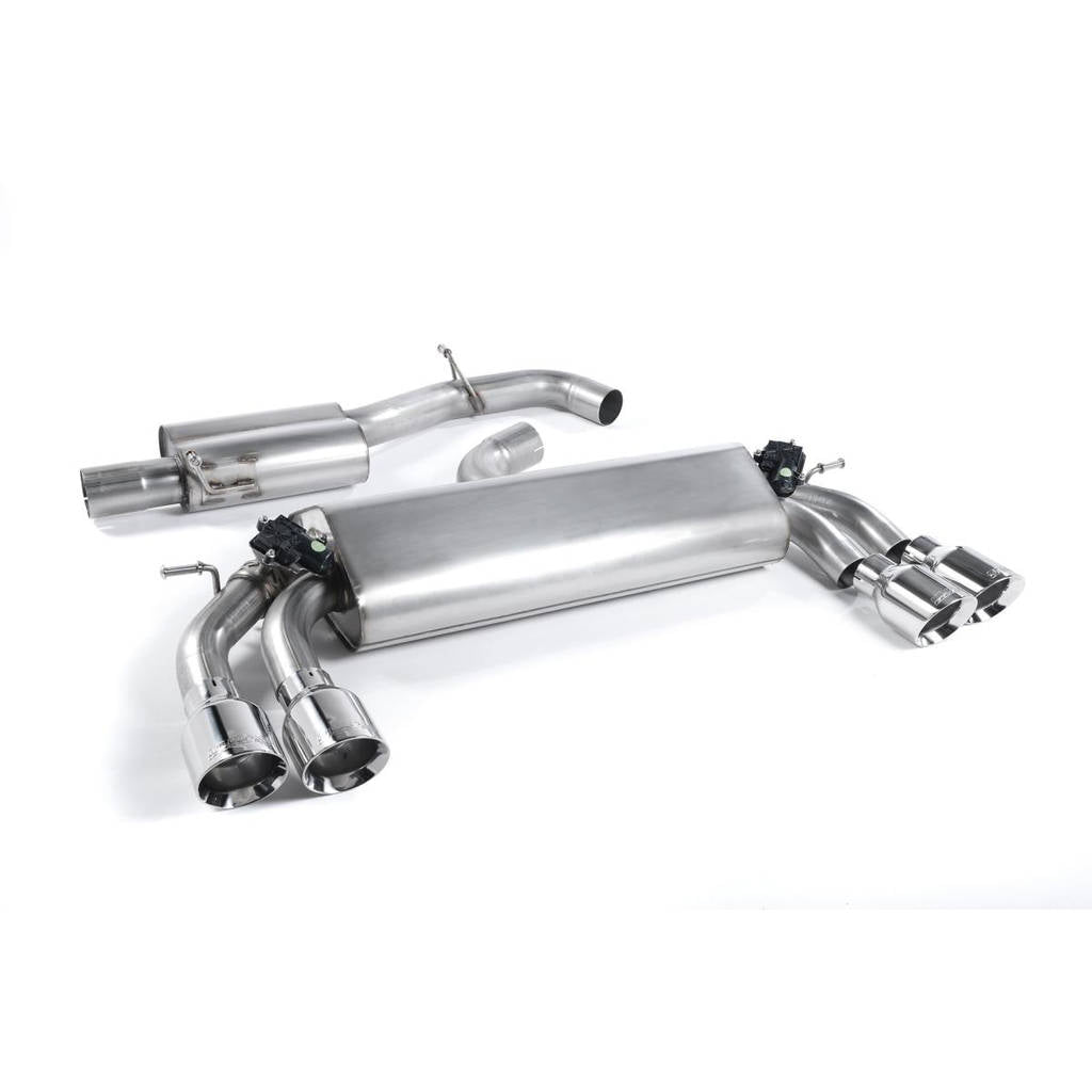 MILLTEK SSXAU398 Кат-бек Quad 100mm GT100 ECA для AUDI S3 2.0 TFSI quattro 3-Door 8V Photo-0 