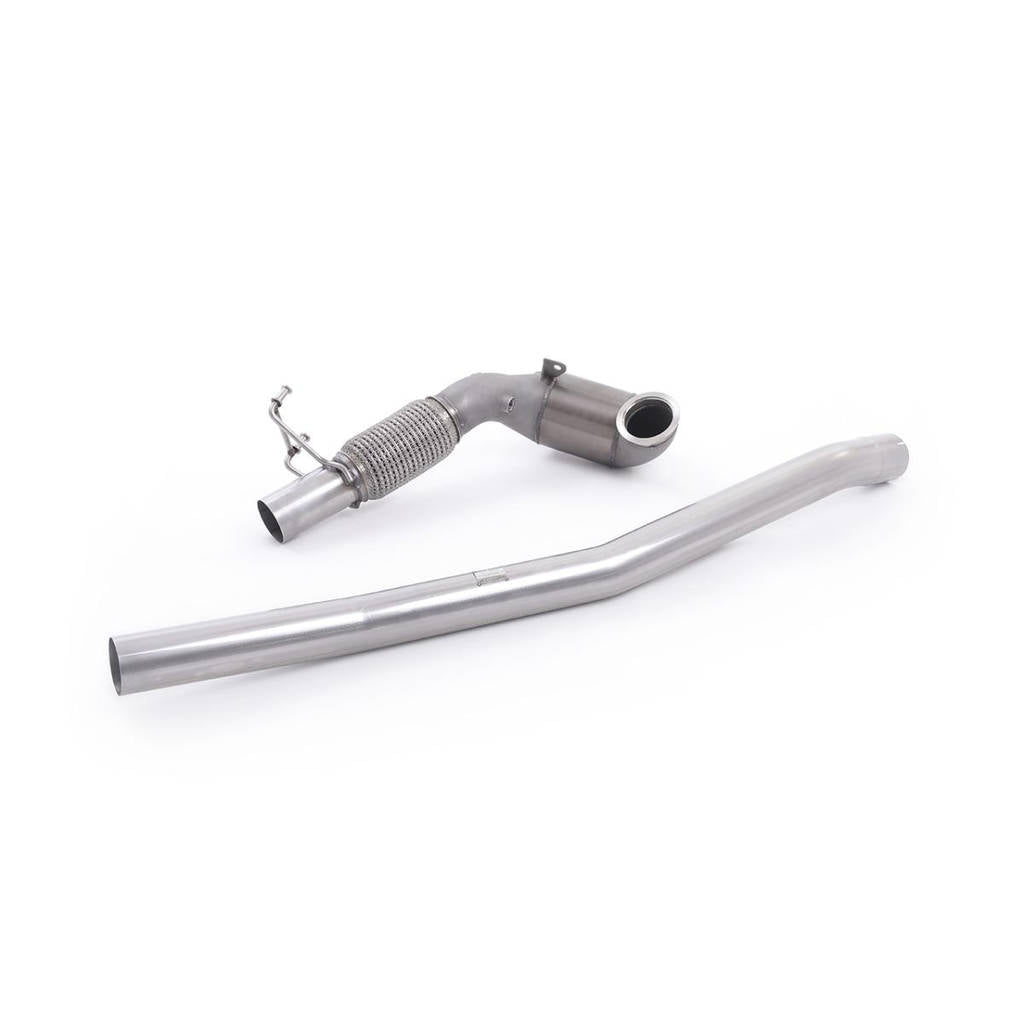 MILLTEK SSXAU381 Large Bore Downpipe and Hi-Flow Sports Cat для AUDI A3 2.0 TFSI quattro Sedan 8v (U Photo-0 