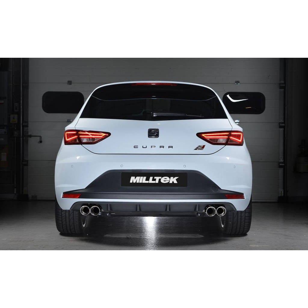 MILLTEK SSXSE166 кат-бек Twin 80mm GT80 ECA для SEAT Leon Cupra 280 290 & 300 2.0 TSI Photo-2 