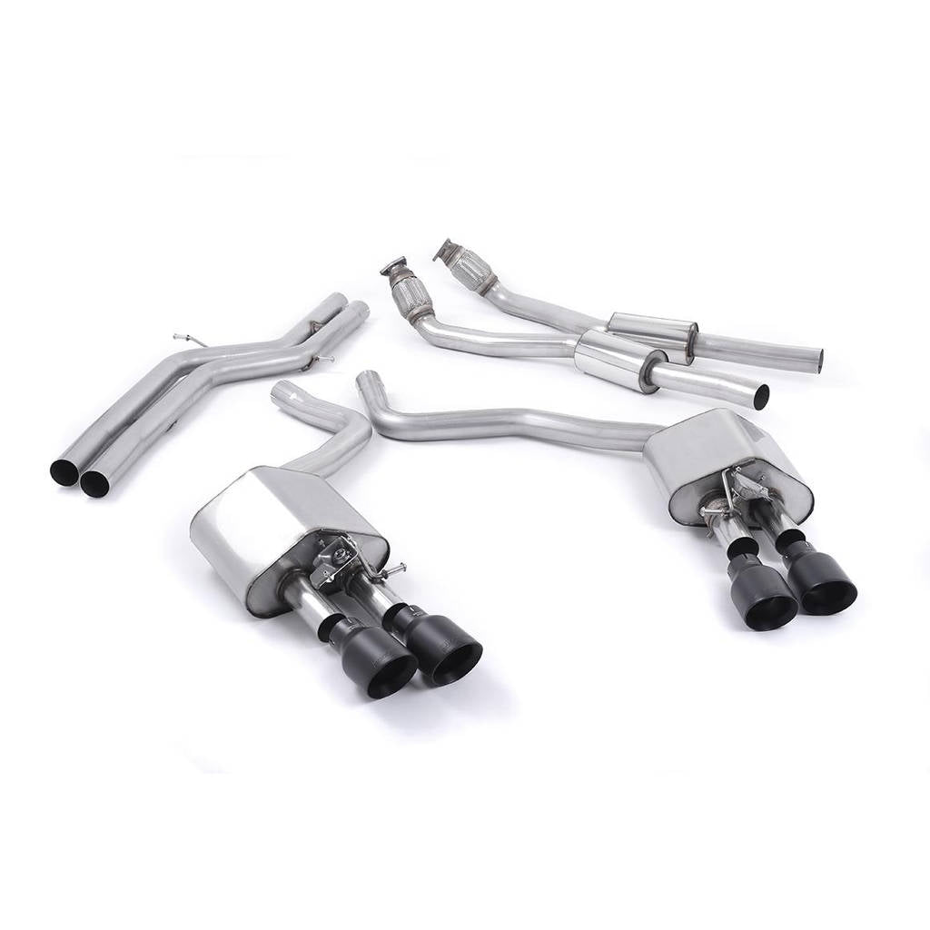 MILLTEK SSXAU448 Кат-Бек Quad 100mm GT100 для AUDI S6 4.0 TFSI C7 quattro Photo-0 