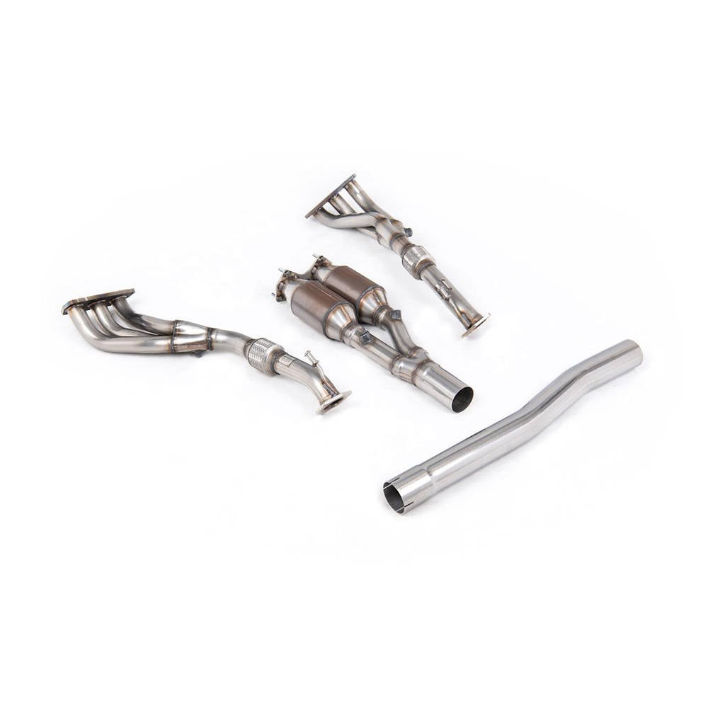 MILLTEK SSXVW121 Manifold & Hi-Flow Sports Cat для VW Golf MK5 R32 3.2 V6 Photo-0 