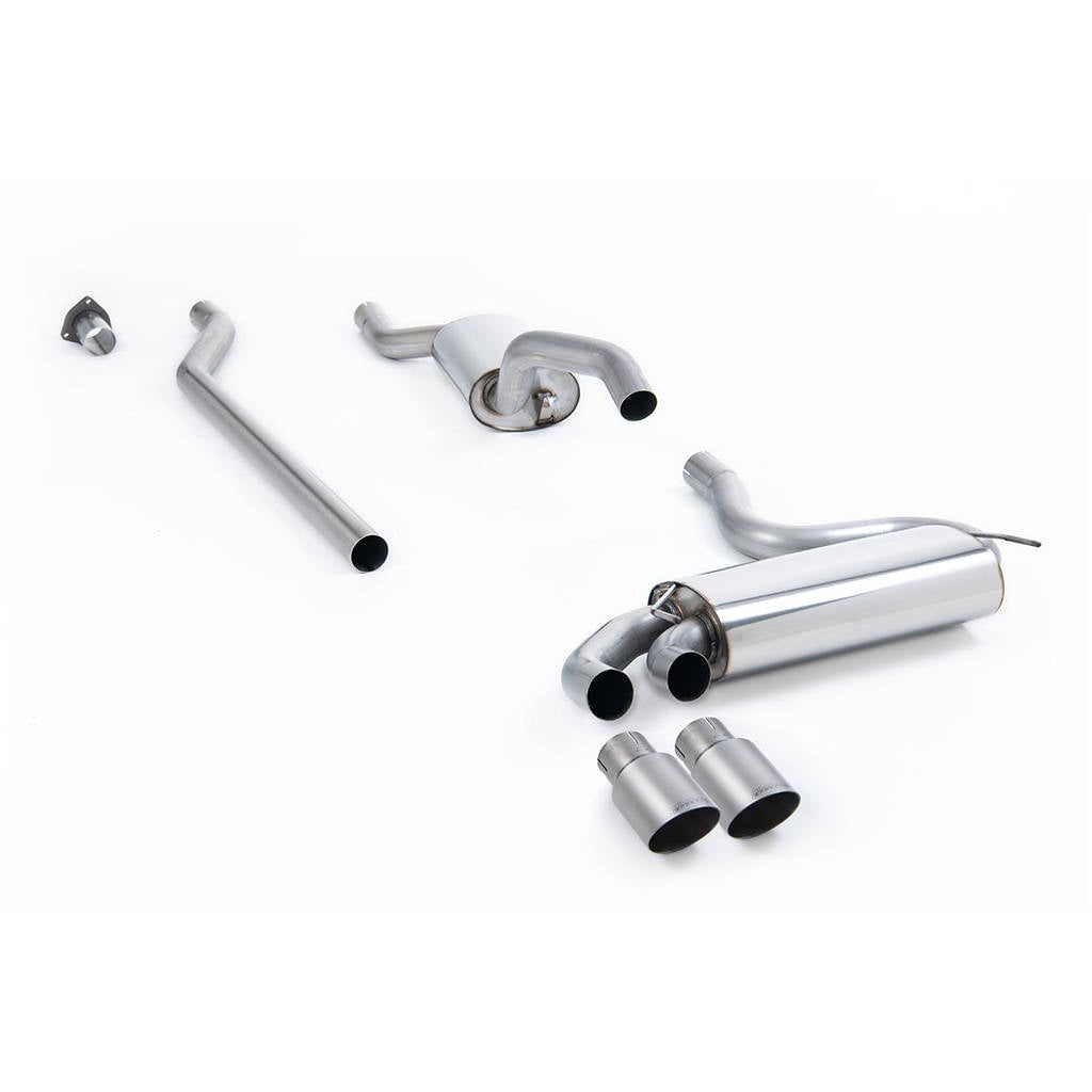 MILLTEK MCXAU111 Downpipe-back Twin 90mm GT90 для AUDI Coupe UR quattro 20V Turbo Photo-0 