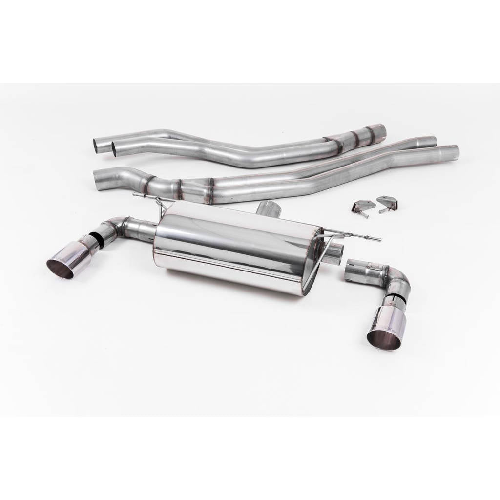 MILLTEK SSXBM1040 кат-бек Twin 90mm GT90 для BMW 1 Series M140i 3 & 5 Door (F20 & F21 LCI) Photo-0 