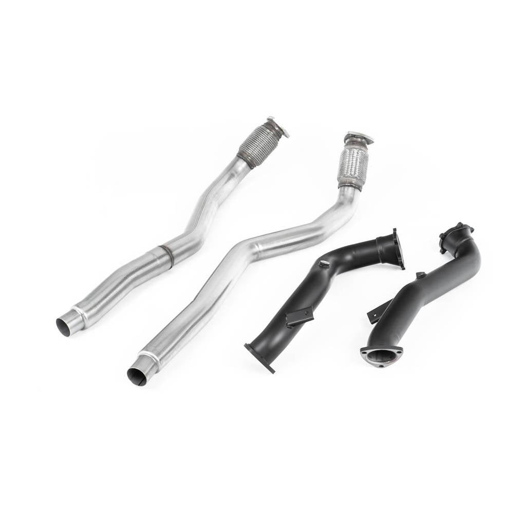 MILLTEK SSXAU634 Large-bore Downpipes and Cat Bypass Pipes для AUDI RS6 C7 4.0 TFSI biturbo quattro Photo-0 