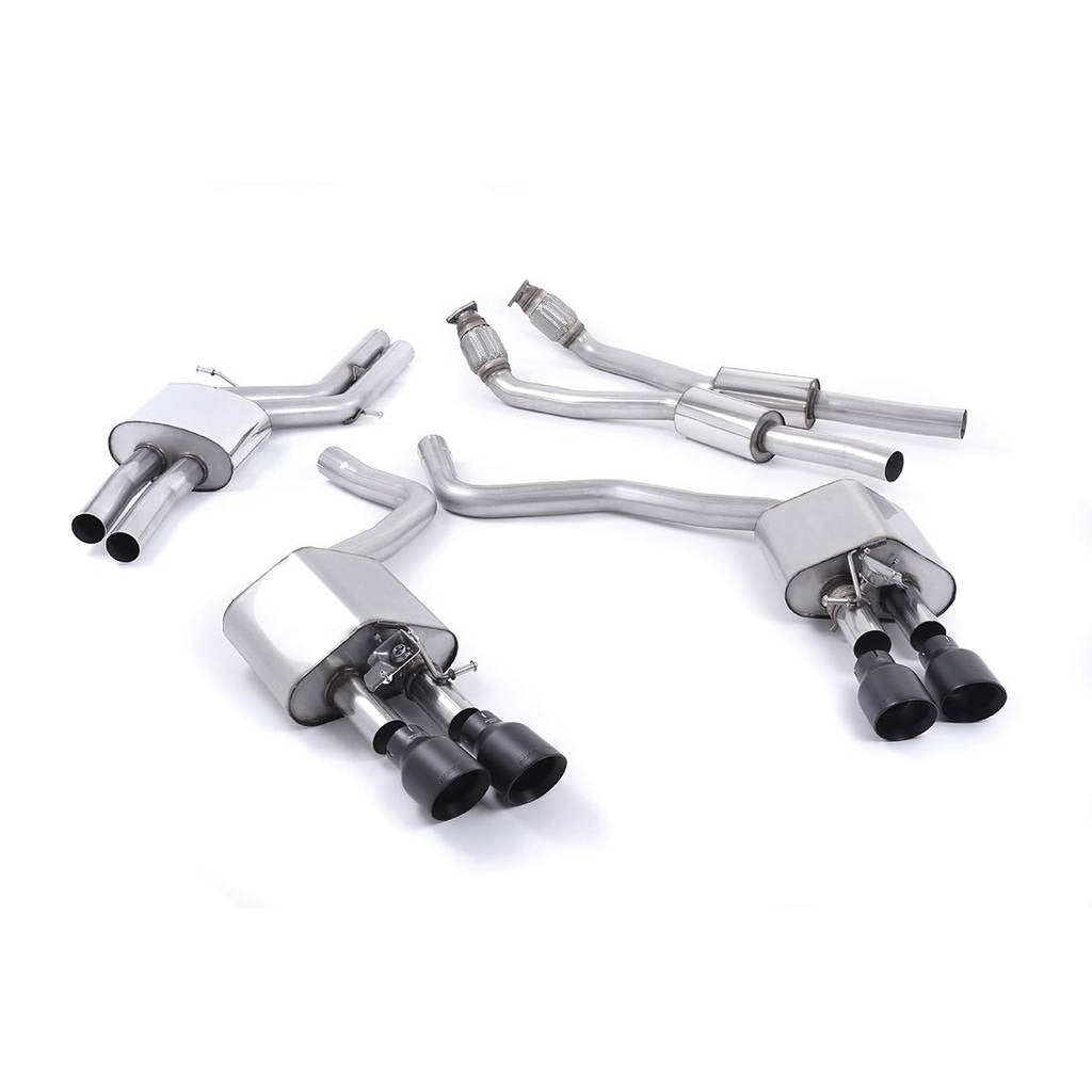 MILLTEK SSXAU447 Кат-Бек Quad 100mm GT100 для AUDI S6 4.0 TFSI C7 quattro Photo-0 