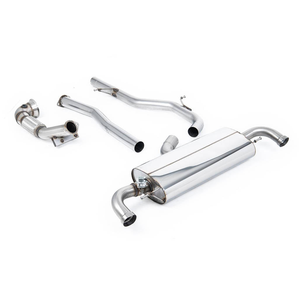 MILLTEK SSXAU255 Turbo-back excluding Hi-Flow Sports Cat для AUDI TT Mk2 TT RS Coupé 2.5 L TFSI quatt Photo-0 