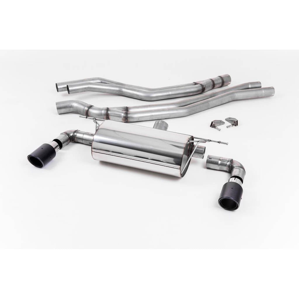 MILLTEK SSXBM1044 Кат-бек 90mm Carbon Jet для BMW 1 Series M140i 3 & 5 Door (F20 & F21 LCI) Photo-0 