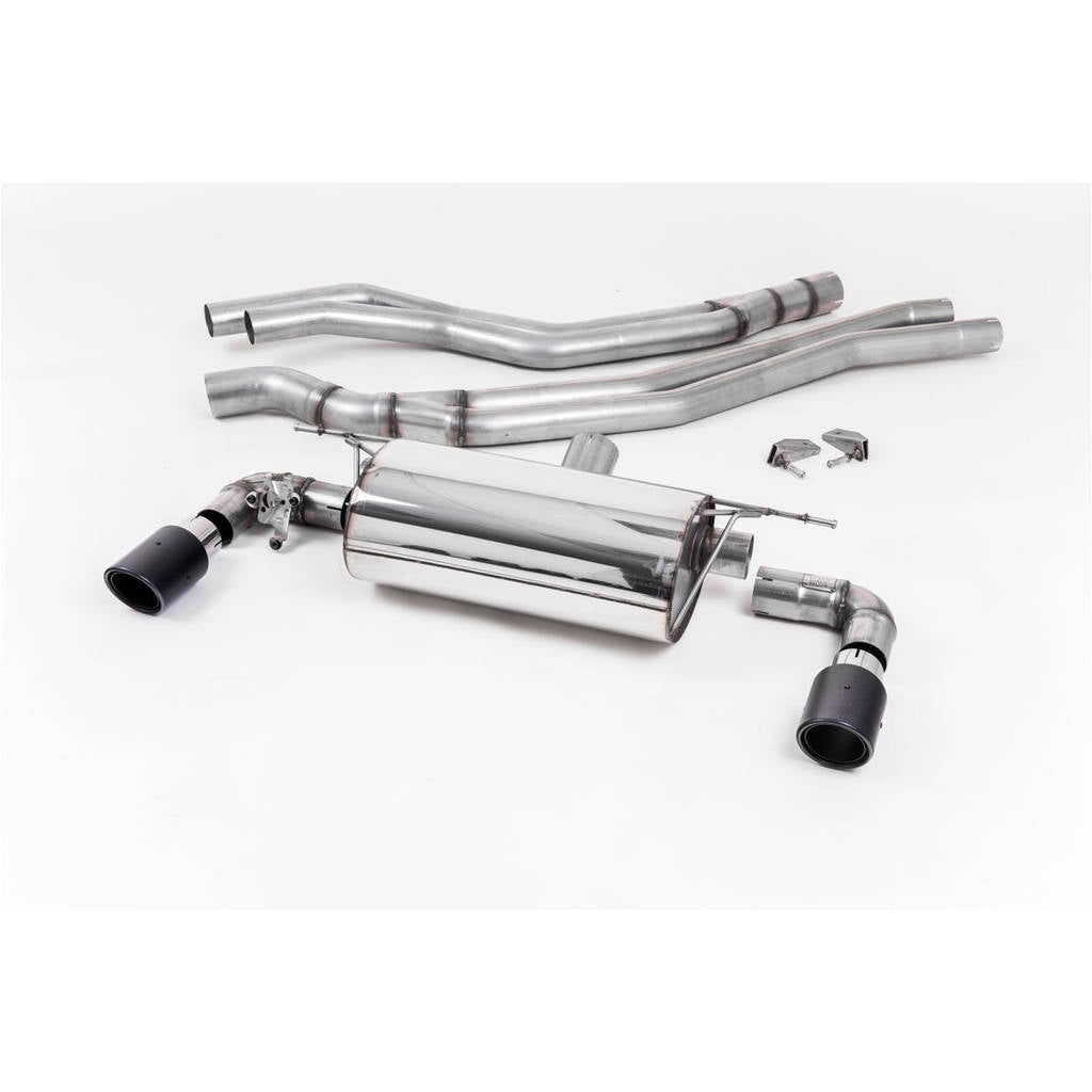 MILLTEK SSXBM1045 Кат-бек 90mm Carbon Jet для BMW 1 Series M140i 3 & 5 Door (F20 & F21 LCI) Photo-0 