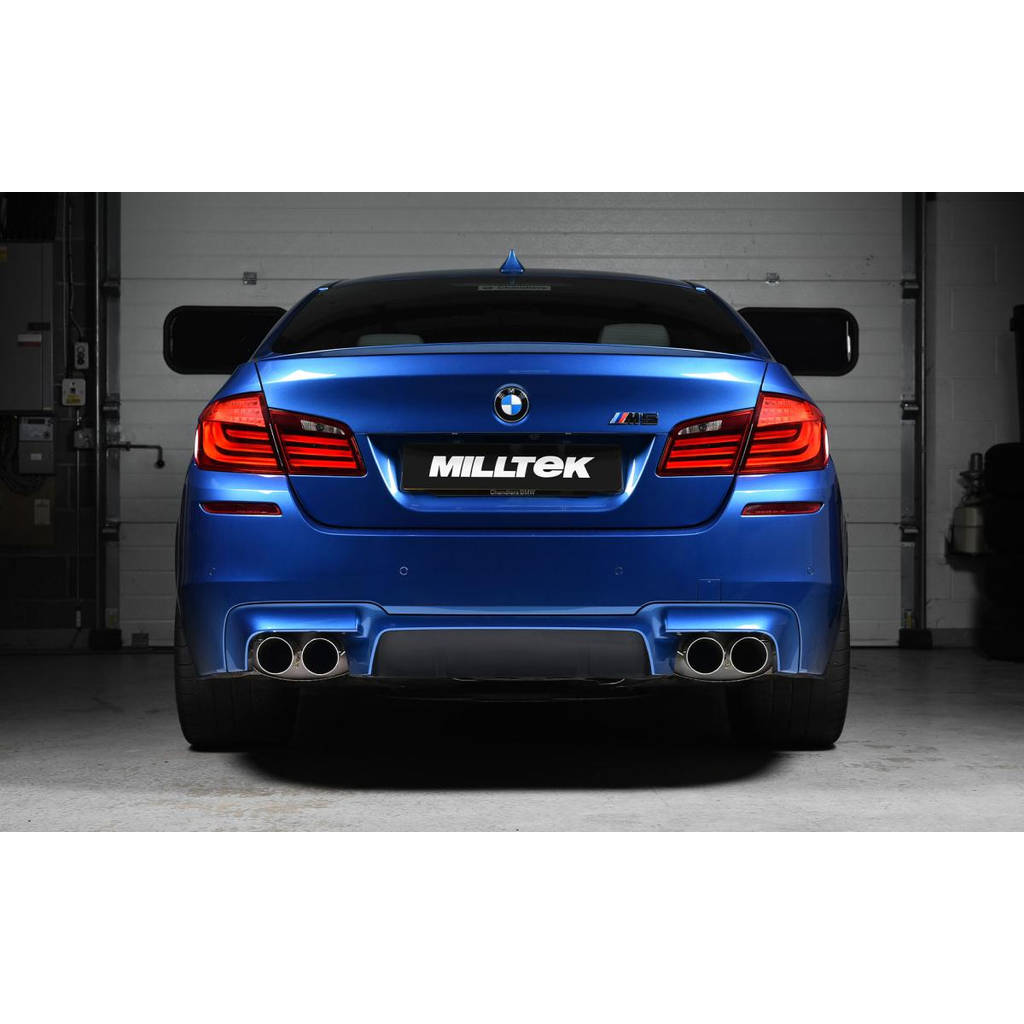 MILLTEK SSXBM1016 Кат-бек Quad 90mm GT90 ECA для BMW 5 Series M5 Saloon M TwinPower Turbo V8 (F10) Photo-1 