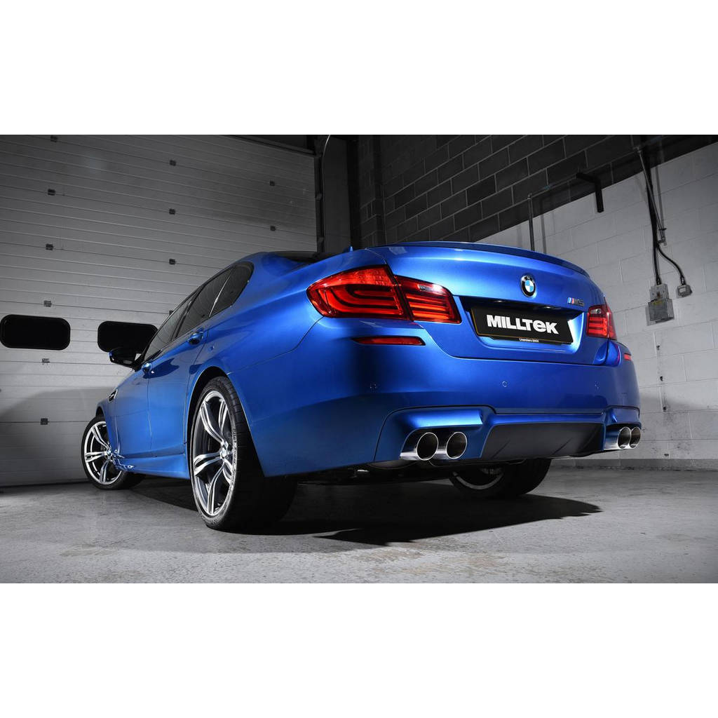 MILLTEK SSXBM1016 Кат-бек Quad 90mm GT90 ECA для BMW 5 Series M5 Saloon M TwinPower Turbo V8 (F10) Photo-3 