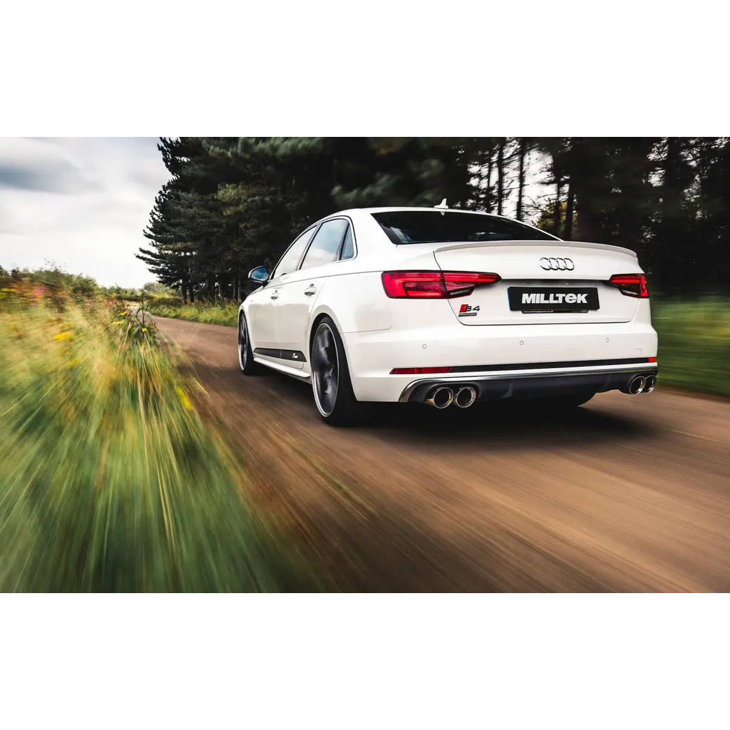 MILLTEK SSXAU700 Кат - Бек Quad 100mm GT100 для AUDI S4 3.0 Turbo V6 B9-Saloon / Sedan & Avant (Sport Photo-3 
