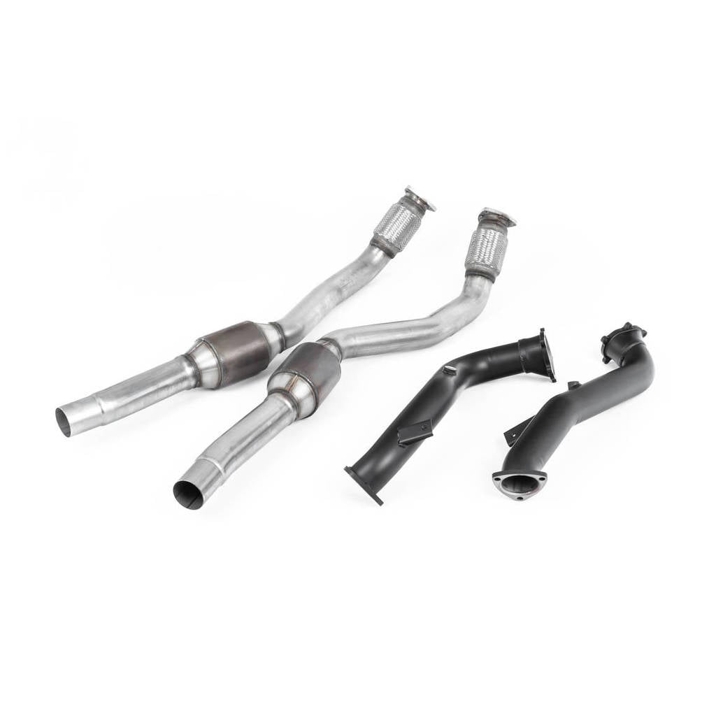 MILLTEK SSXAU554 Large Bore Downpipes and Hi-Flow Sports Cats для AUDI RS6 C7 4.0 TFSI biturbo quatt Photo-0 