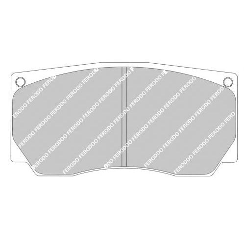 FERODO FRP3088R Передні гальмівні колодки DS3000 для MITSUBISHI EVO IX / X Gr.N Asphalt Photo-0 