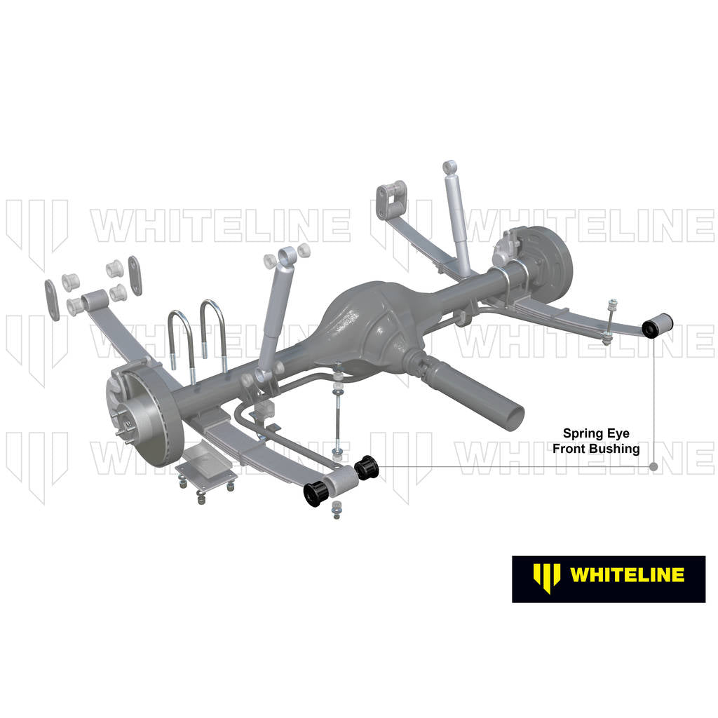 WHITELINE W73256 Комплект втулок переднього вушка задньої листової ресори для Mitsubishi Triton MK, ML/MN 2wd/4wd Photo-1 
