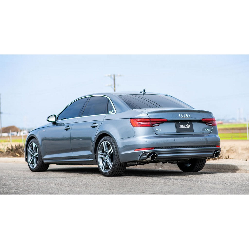 BORLA 140761 Вихлопна система S-TYPE TIP: 4.00 "X 9.50" для AUDI A4 QUATTRO 2.0L i4 AT/MT AWD Photo-1 
