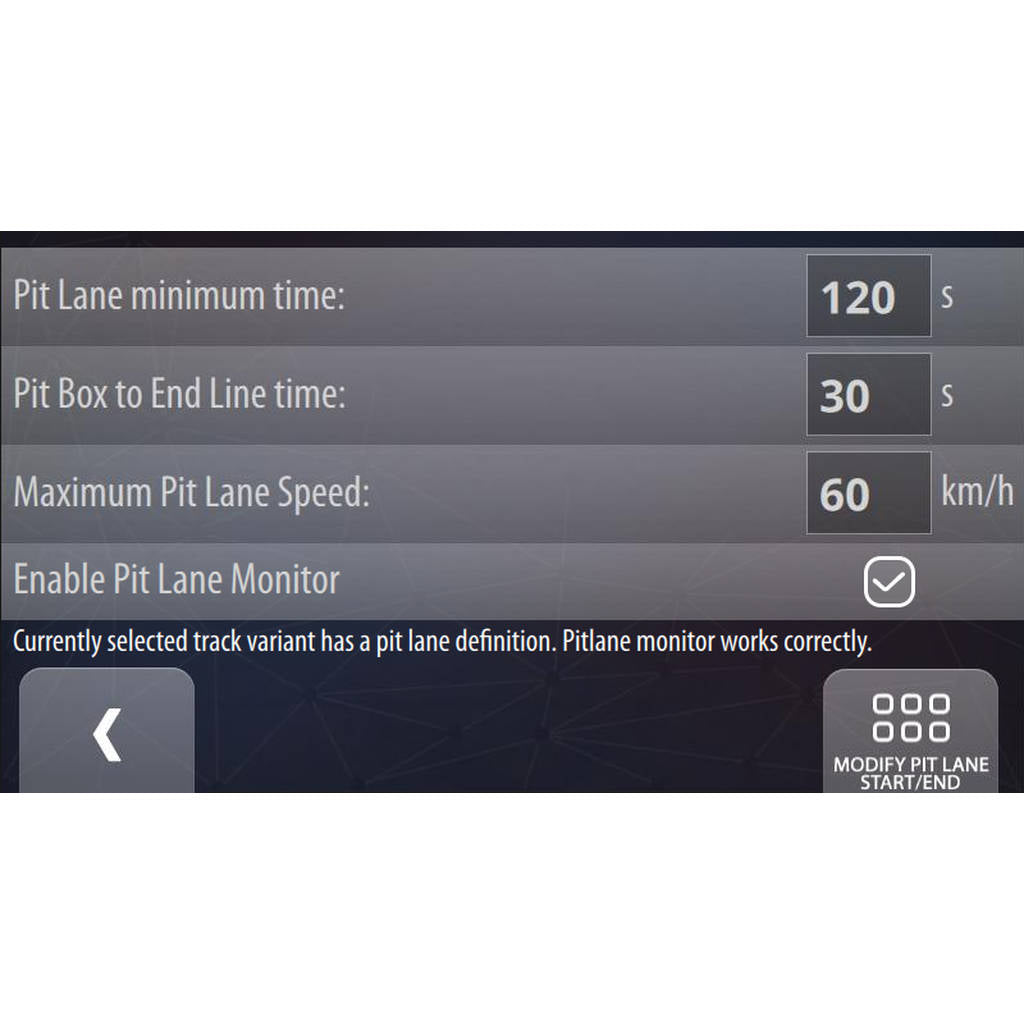 RN VISION P-ONE-MOD-PIT Режим RN ONE Pit Lane Monitor Mode Photo-2 