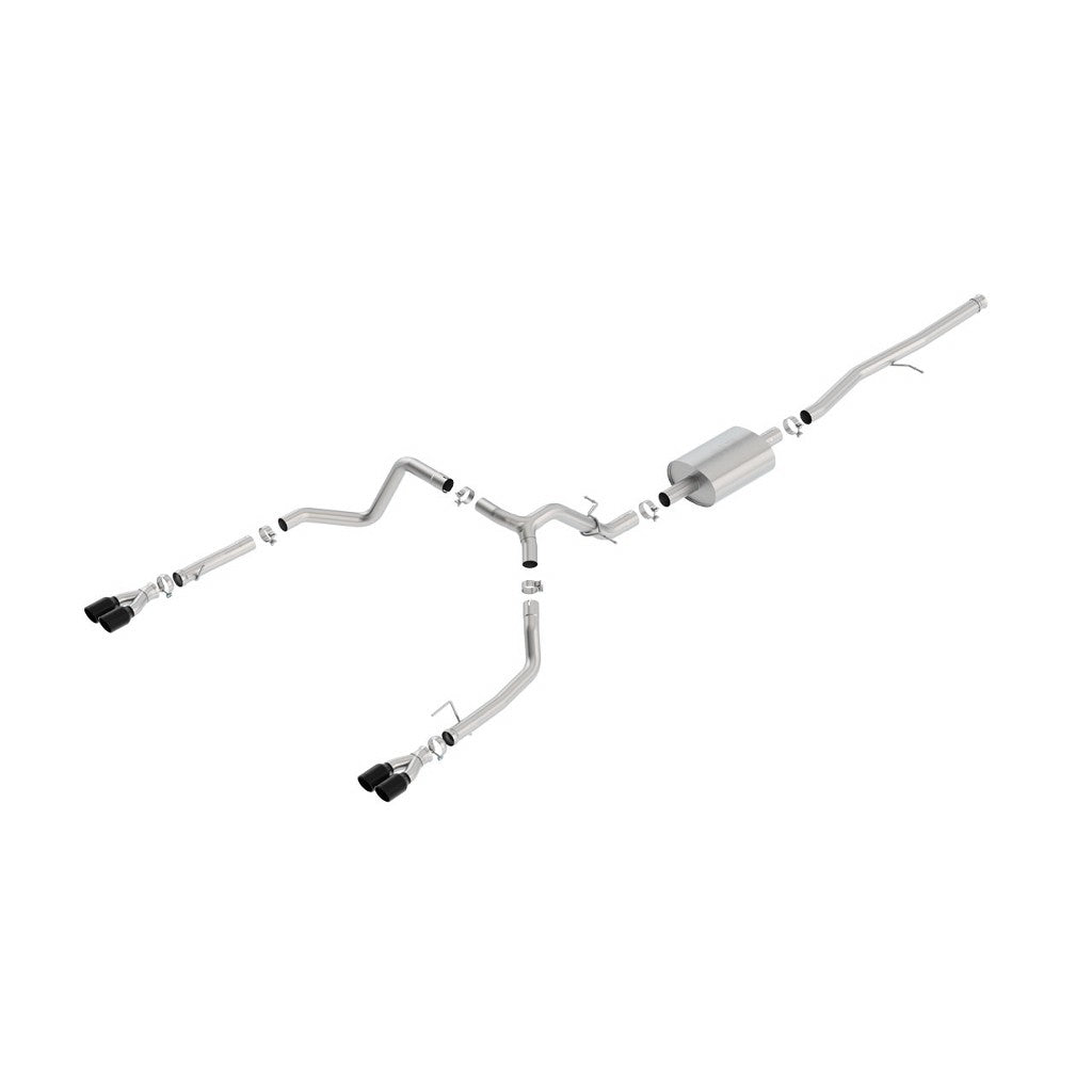 BORLA 140770BC Вихлопна система S-TYPE для SILV./ SIERRA 1500 2019 5.3L SR TIP: 3.5 "RD X 6" BC Photo-0 