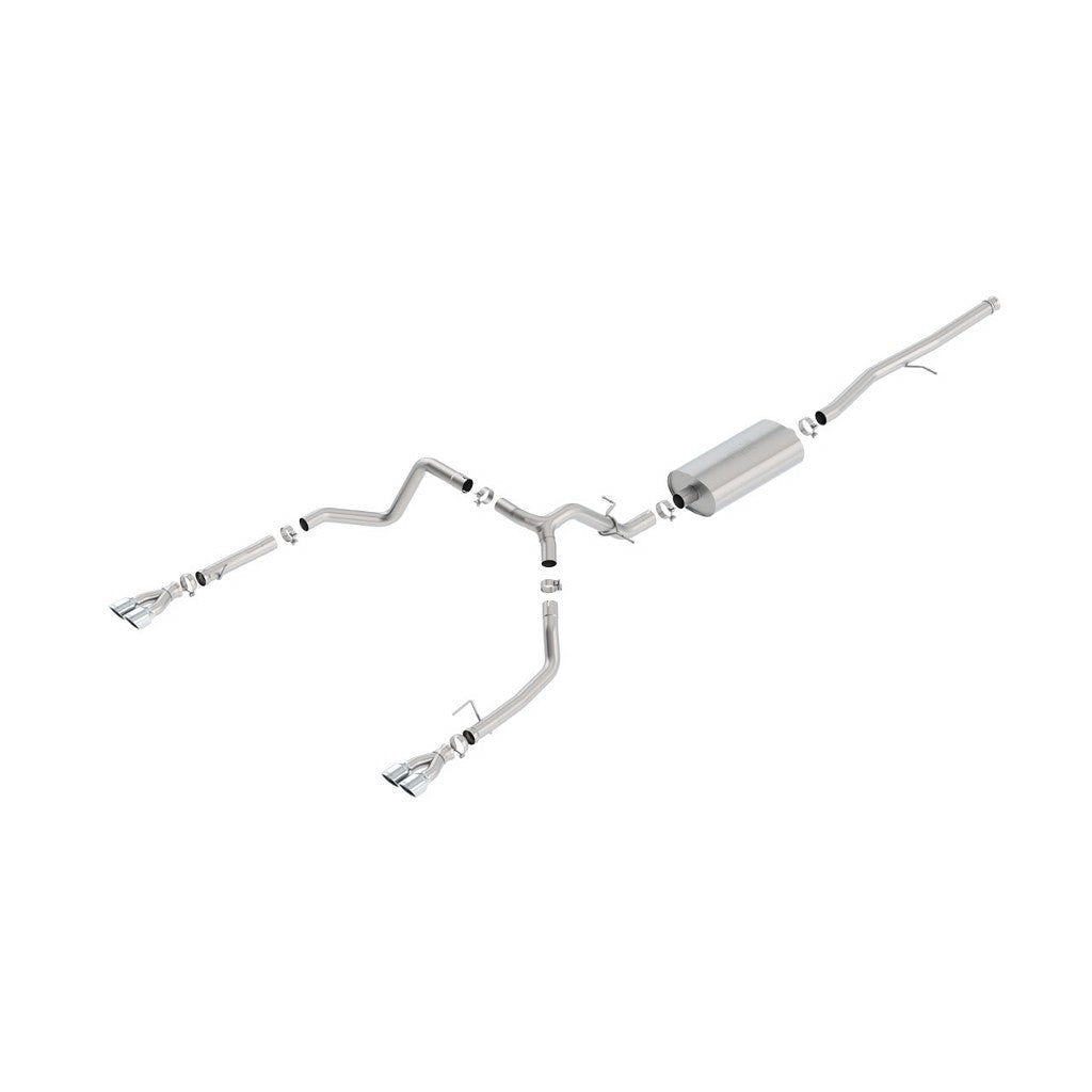 BORLA 140780 Вихлопна система TOURING для SILV./ SIERRA 1500 2019 5.3L TIP: 3.5 "X 3.28" SQ X 5.4 Photo-0 