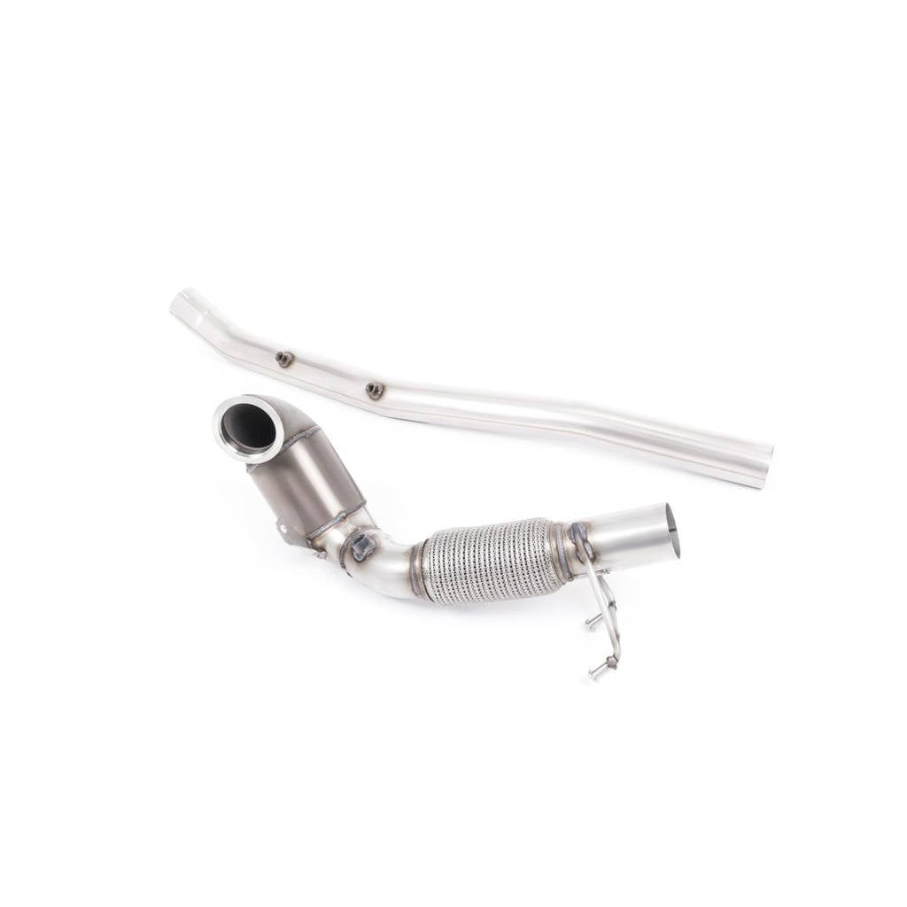 MILLTEK SSXVW512 Даунпайп з великим отвором і каталізатор Hi-Flow Sports для AUDI S3 2.0 TFSI quattro 3-дверний 8V.2 Photo-0 