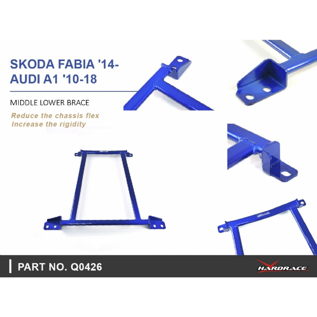 HARDRACE Q0426 Центральний підсилювач для SKODA FABIA 14-/AUDI A1 10-18 Photo-7 