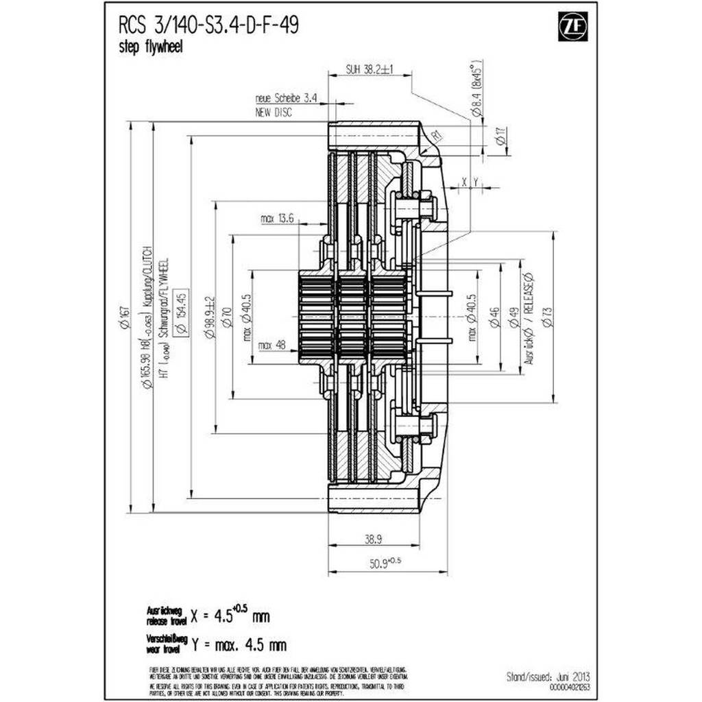 SACHS PERFORMANCE 003072000298 Корпус зчеплення RCS 140 Photo-1 