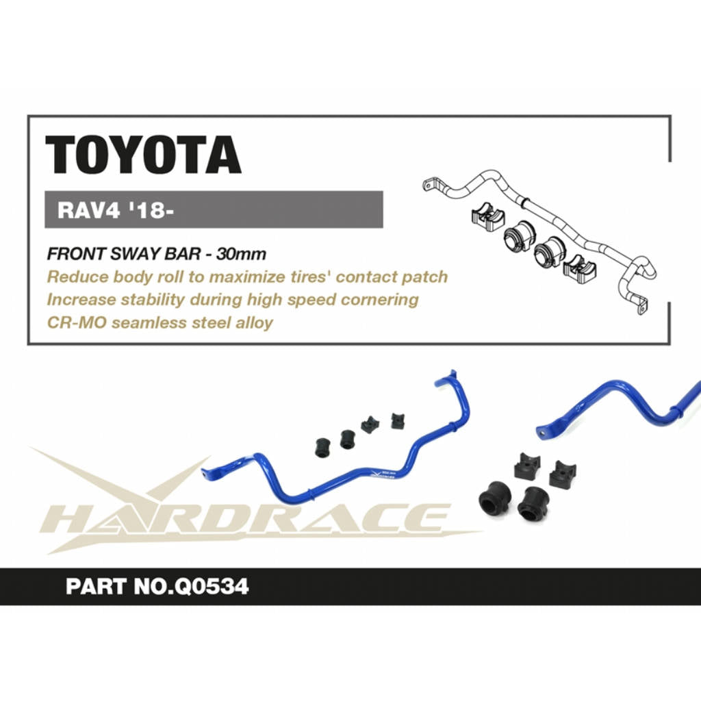 HARDRACE Q0534 TOYOTA RAV4 '18 - FRONT Стабілізатор, 30MM - 3PCS/SET Photo-2 