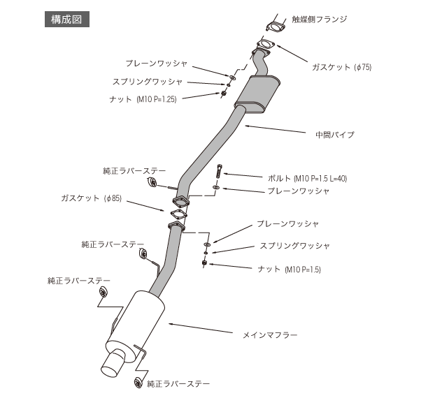 HKS 31006-AN013 Вихлопна система SS409 Hiper для NISSAN GT-R R33 Photo-1 