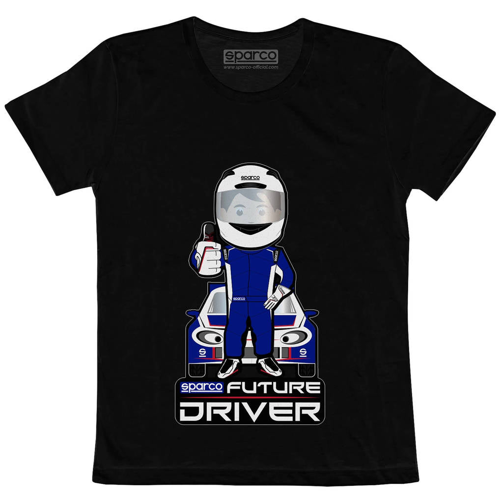 SPARCO 017013NR0506 Футболка дитяча FUTURE DRIVER, чорна, р-р 5-6 років Photo-0 