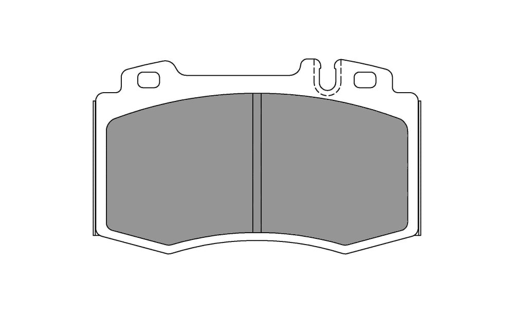 FERODO FCP1661H Ds2500 колодки перед для MERCEDES-Benz S203/W203/C215/C209 / C219 / S211 / W211 / W163 / W220 / R230 Photo-0 