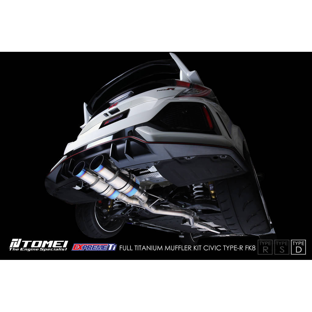 TOMEI TB6090-HN06C Повний титановий комплект глушника Expreme Ti Type-D для HONDA Civic Type R (FK8) 2017–2021 Photo-0 