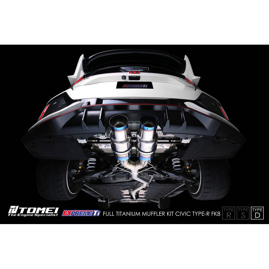 TOMEI TB6090-HN06C Повний титановий комплект глушника Expreme Ti Type-D для HONDA Civic Type R (FK8) 2017–2021 Photo-1 