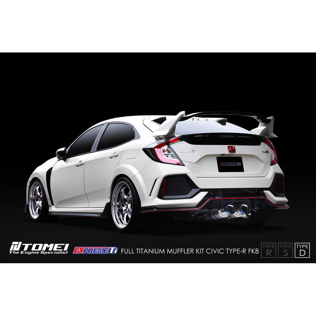 TOMEI TB6090-HN06C Повний титановий комплект глушника Expreme Ti Type-D для HONDA Civic Type R (FK8) 2017–2021 Photo-3 
