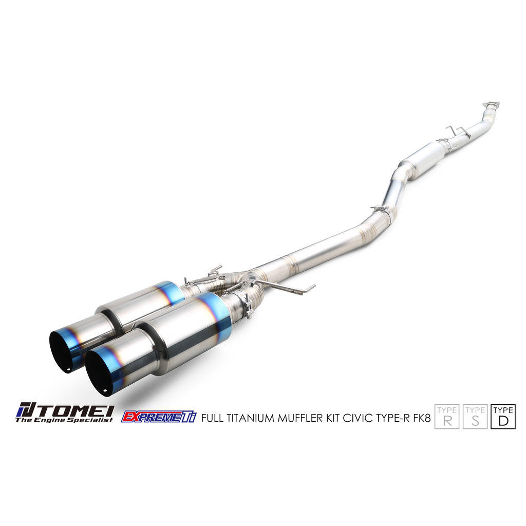 TOMEI TB6090-HN06C Повний титановий комплект глушника Expreme Ti Type-D для HONDA Civic Type R (FK8) 2017–2021 Photo-5 