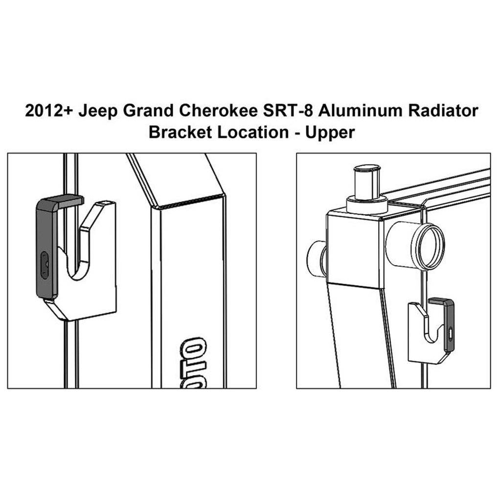 MISHIMOTO MMRAD-WK2-12 Алюмінієвий радіатор Performance для JEEP Grand Cherokee SRT-8 2012+ Photo-2 