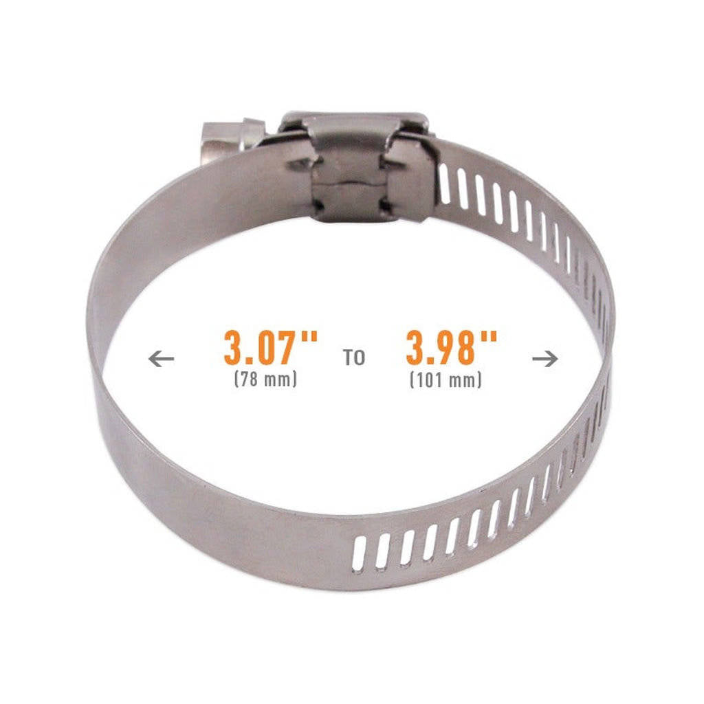 MISHIMOTO MMCLAMP-WG-101HT Високомоментний черв'ячний затискач, 3.07 дюйма - 3.98 дюйма (78мм - 101мм), 2 шт Photo-2 
