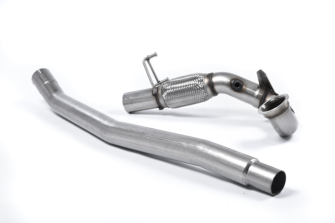 MILLTEK SSXVW348 Large-bore Downpipe and De-cat для AUDI A3 2.0 TFSI quattro Sedan 8V (US-only) Photo-0 