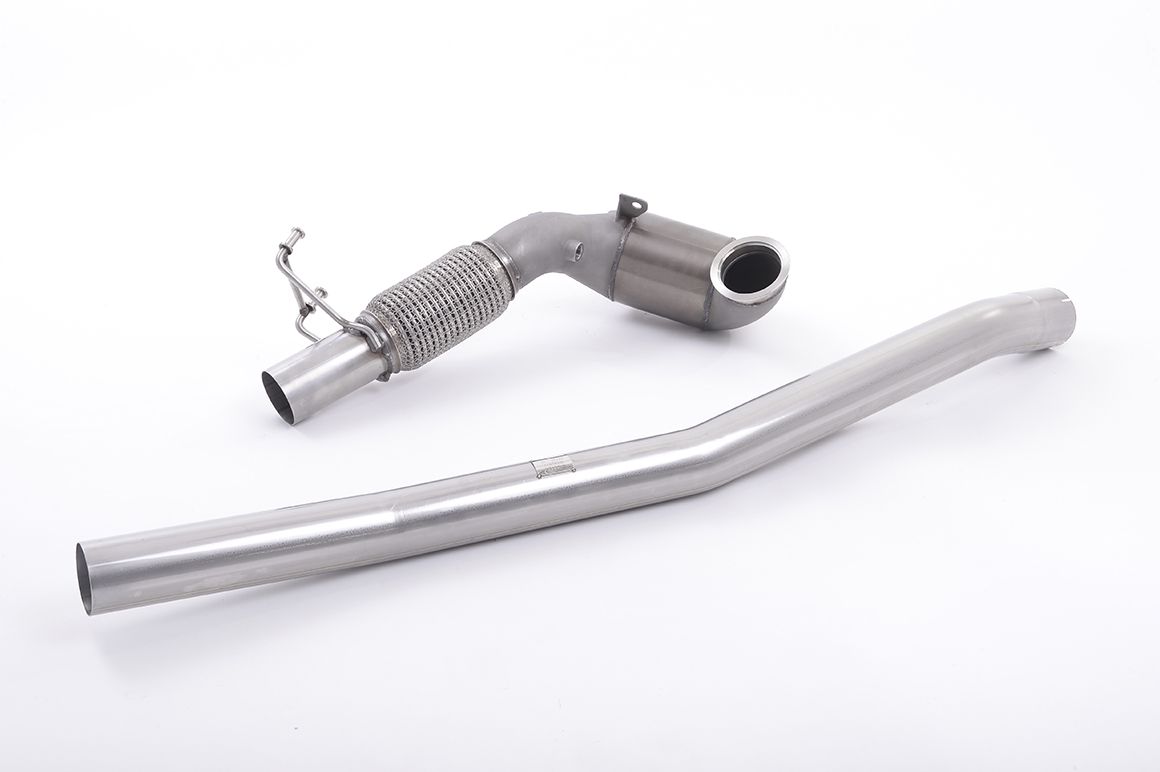 MILLTEK SSXVW387 Cast Downpipe with Race Cat для AUDI S3 2.0 TFSI quattro 3-Door 8V Photo-0 