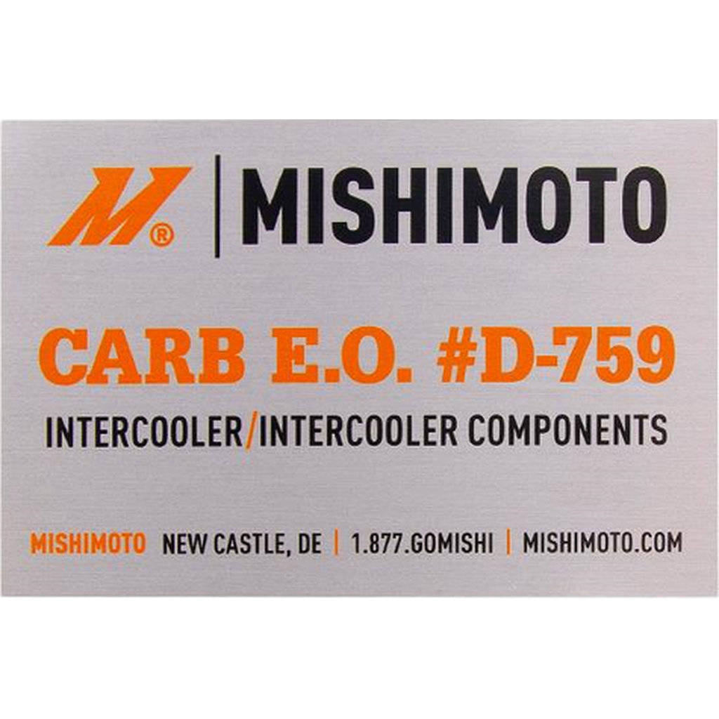 MISHIMOTO MMTMIC-WRX-15BBK Комплект продуктивного верхнього інтеркулера та пайпа наддуву для SUBARU WRX 2015+, червоний пайп, чорний інтеркулер Photo-8 