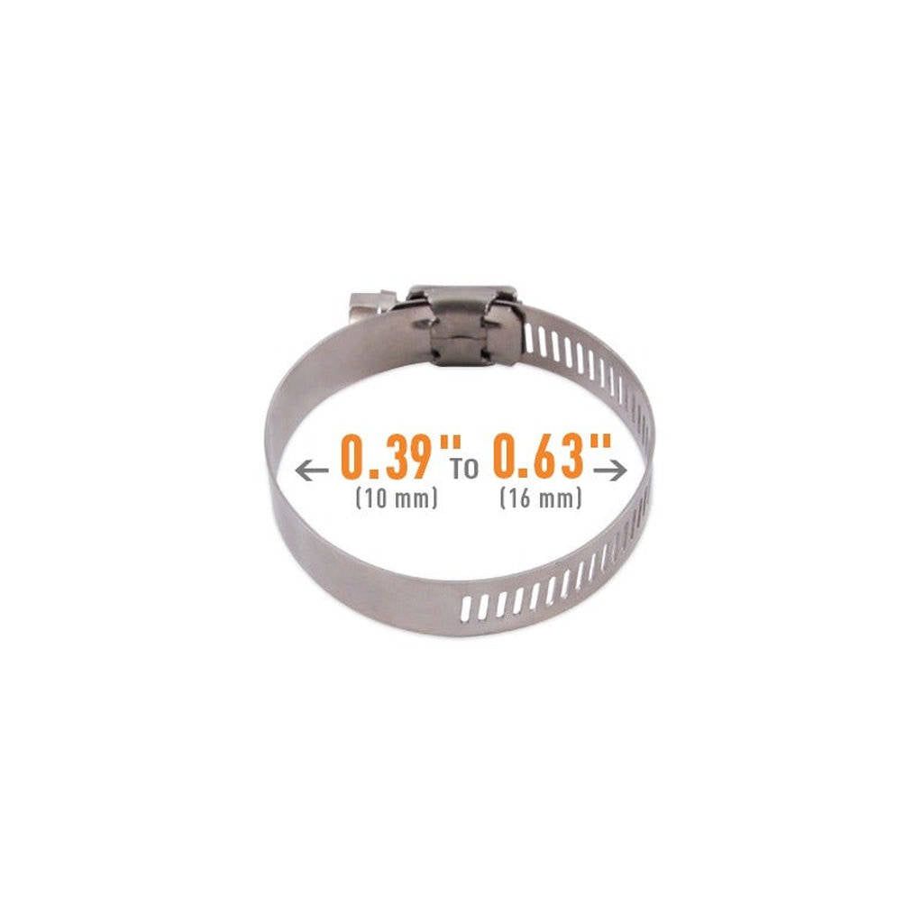 MISHIMOTO MMCLAMP-WG-16HT Черв'ячний зажим з високим крутним моментом, 0,39 - 0,63 дюйма (10 мм - 16 мм), упаковка 10 шт. Photo-2 