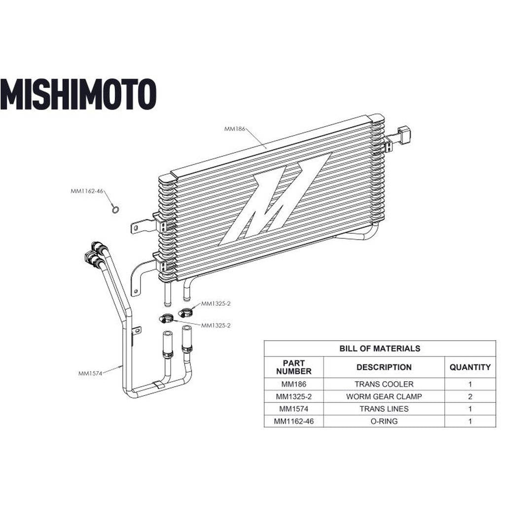 MISHIMOTO MMTC-MUS-15SL Охолоджувач коробки передач (Авто) для FORD Mustang GT/V6/EcoBoost 2015+ Photo-9 