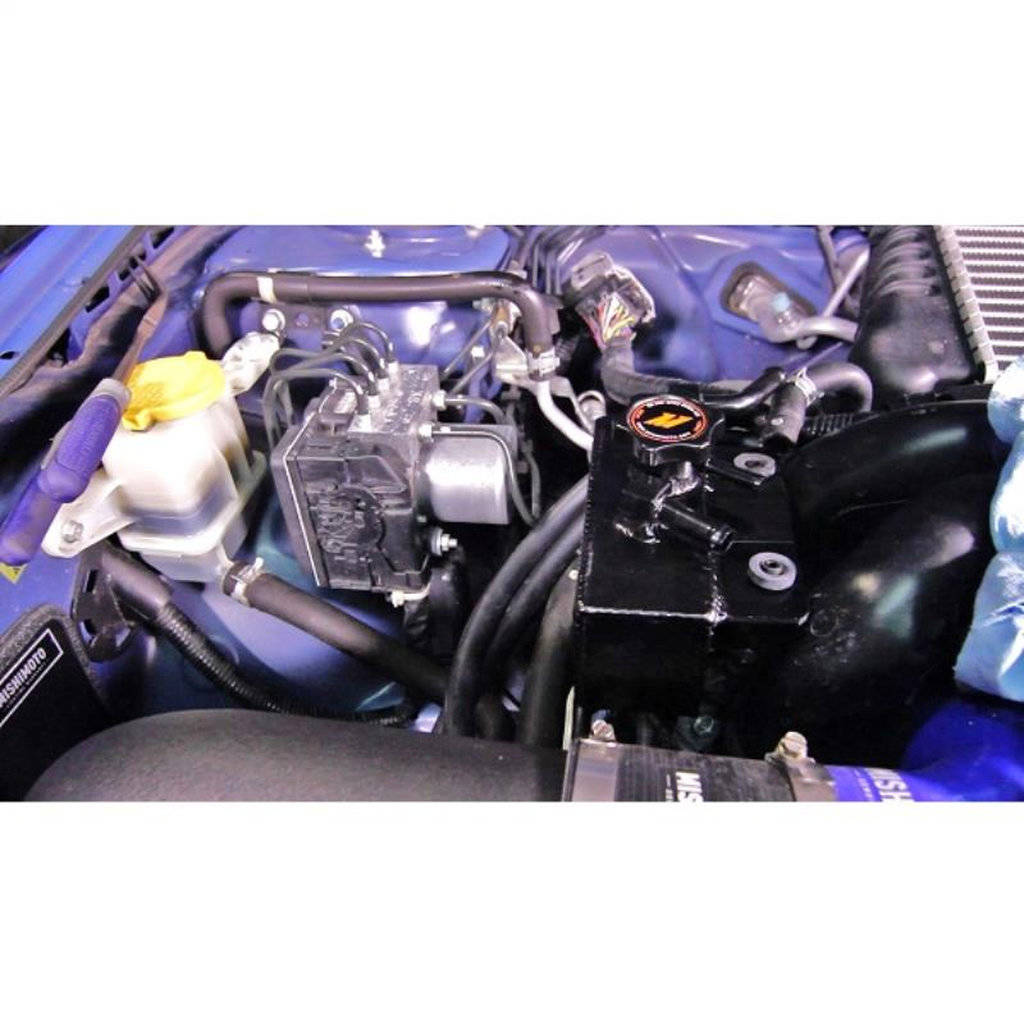 MISHIMOTO MMRT-WRX-08E Алюмінієвий розширювальний бачок охолоджувальної рідини для SUBARU WRX 2008-2014 Black Photo-6 