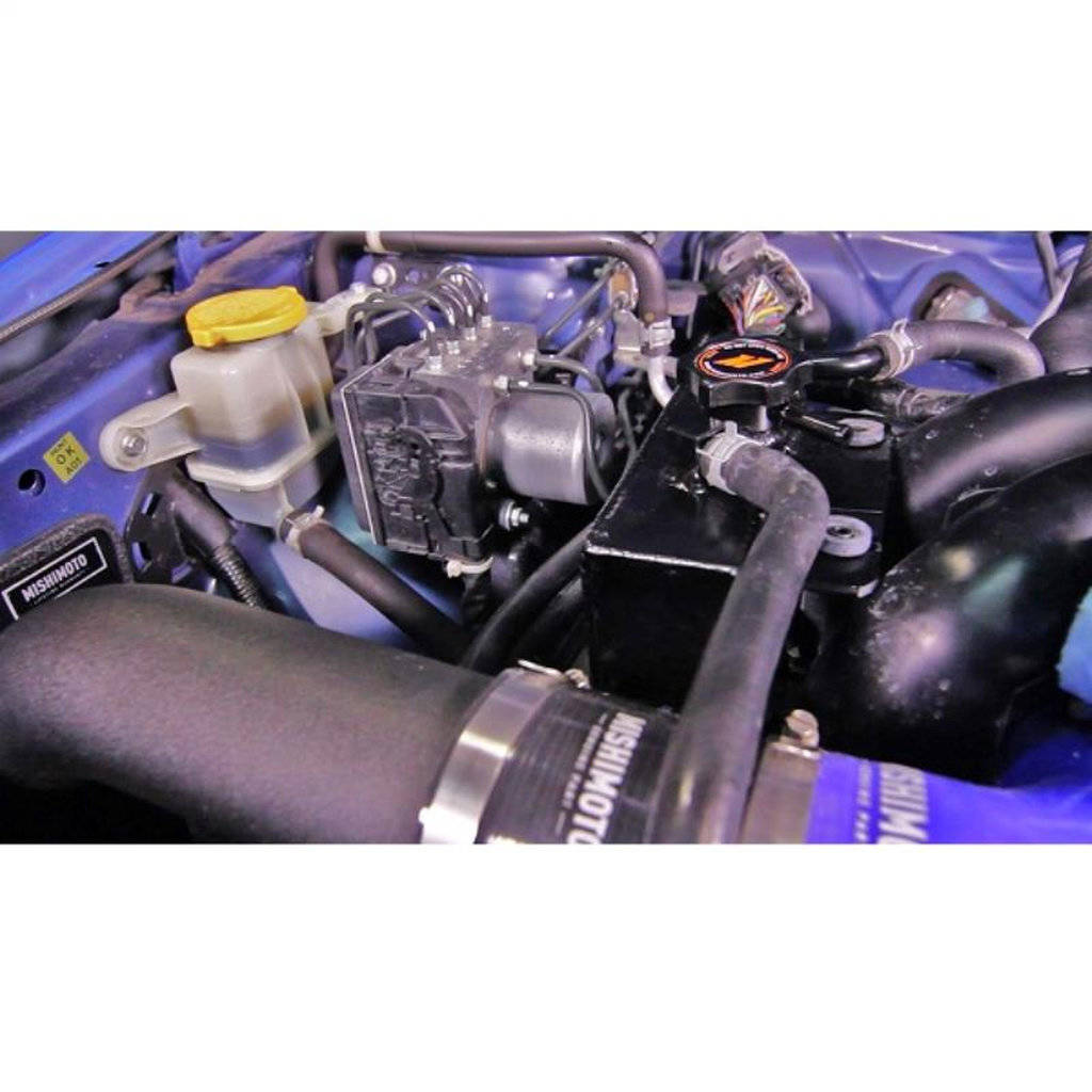 MISHIMOTO MMRT-WRX-08E Алюмінієвий розширювальний бачок охолоджувальної рідини для SUBARU WRX 2008-2014 Black Photo-7 